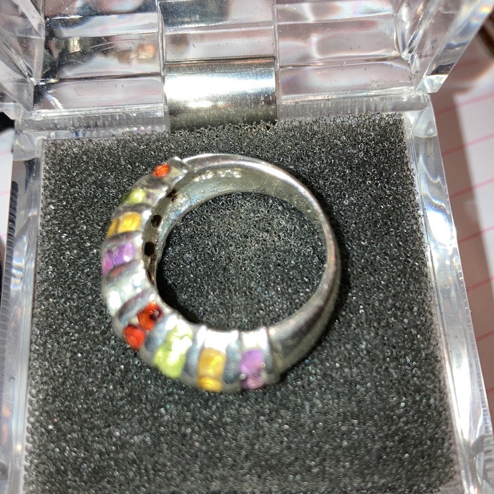 5stone multicolored ring - Picture 2 of 3
